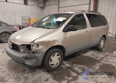 2000 Toyota Sienna Le z USA, uszkodzony, nr VIN 4T3ZF13C3YU243973